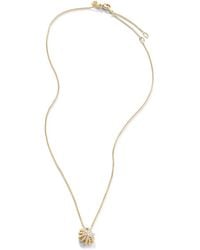 David Yurman - 11Mm 18Kt Starburst Pave Diamond Pendant Necklace - Lyst