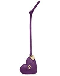 Aigner - Ciondollini Heart-Shaped Logo-Plaque Bag Charm - Lyst