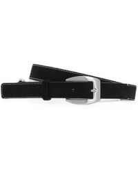 NN07 - Dual Contrast-Stitch Suede Belt - Lyst