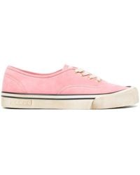 Bally - Striped-Edge Lace-Up Sneakers - Lyst