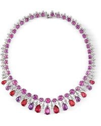 Anabela Chan - 18K Tutti Frutti Multi-Stone Necklace - Lyst