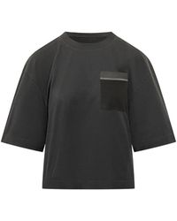 Brunello Cucinelli - Embellished Pocket T-Shirt - Lyst