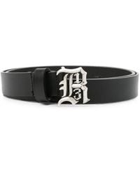 R13 - Logo-Plaque Leather Belt - Lyst