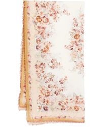 Zimmermann - 195 Cm X 100 Cm Custom Rectangle Pareo With Frayed Edges - Lyst
