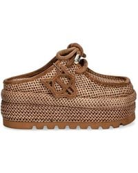 Naked Wolfe - Blizzard Raffia Mules - Lyst