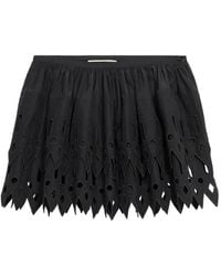 Blumarine - Laser-Cut Mini Skirt - Lyst