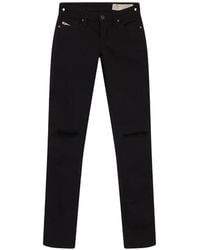 DIESEL - Distressed Straight-Leg Jeans - Lyst