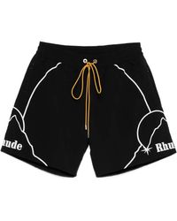 Rhude - Logo Drawstring Shorts - Lyst