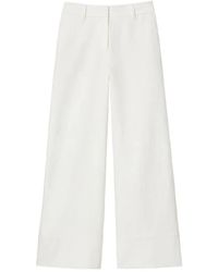Lafayette 148 New York - Charles Wide-Leg Cuffed Trousers - Lyst