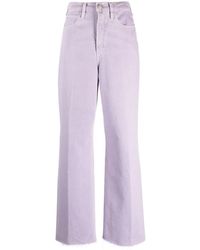 FRAME - High-Rise Wide-Leg Jeans - Lyst