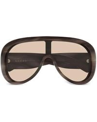 Gucci - Oversized Pilot Sunglasses - Lyst