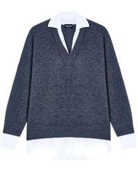 Giorgio Armani - Layered V-Neck Sweater - Lyst