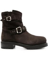 Second/Layer - Buckled Studded Boots - Lyst