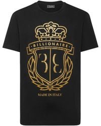 Billionaire - Ss Crest Round-Neck T-Shirt - Lyst