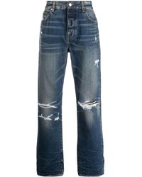 Amiri - Gerade Jeans im Distressed-Look - Lyst