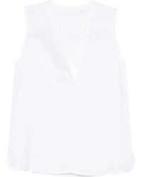 Xacus - Blouse Selma Sans Manches À Col V - Lyst