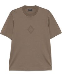 Emporio Armani - Camiseta con logo en relieve - Lyst