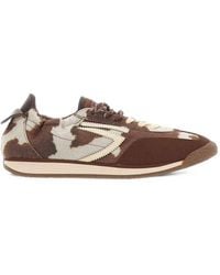 PURAAI - Panther Cow-Print Low-Top Sneakers - Lyst