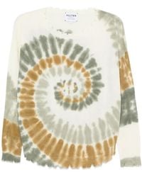 Kujten - Trui Met Tie-Dye Print En Franje - Lyst