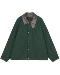 CROQUIS - Leather-Collar Corduroy Jacket - Lyst