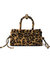 Prada - Bonnie Mini Printed Leather Handbag - Lyst