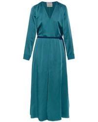 forte_forte - Belted V-Neck Maxi Dress - Lyst
