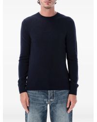 Emporio Armani - Plain-Knit Pure-Cashmere Jumper - Lyst