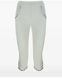Contessa Mills - Benjamin Button-Embellished Cropped Trousers - Lyst