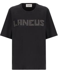 Laneus - Studded Jersey T-Shirt - Lyst