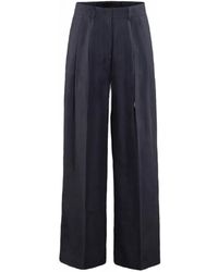 Moorer - Rumy Pleated Wide Trousers - Lyst
