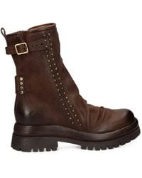 A.s.98 - Stud-Embellished Buckled Boots - Lyst