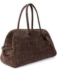 Jacquemus - Turismo Tote Bag With Crocodile Embossing And Knot Detailing - Lyst