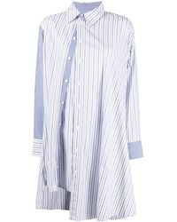 Yohji Yamamoto - Camisa asimétrica a rayas - Lyst
