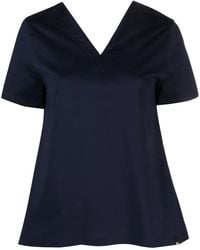 Herno - Short-Sleeve V-Neck T-Shirt - Lyst