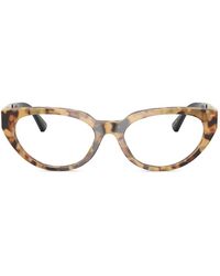 Versace - Lunettes De Vue À Monture À Effet Écaille De Tortue - Lyst
