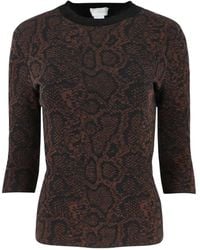 Stella McCartney - Snake-Print Quarter-Sleeve T-Shirt - Lyst