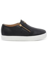 Giuseppe Zanotti - Gz-Kobe Zip Leather Sneakers - Lyst
