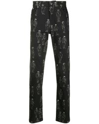 mens black moschino jeans
