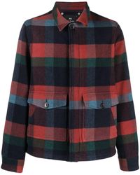 PS by Paul Smith - Checkered Pouch-pocket Shirt Jacket - Lyst