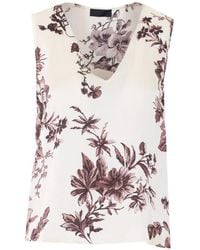 Liu Jo - V-Neck Floral-Print Top - Lyst