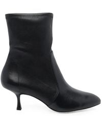 Stuart Weitzman - Madison Leather Ankle Boots - Lyst