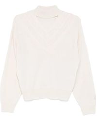 Blugirl Blumarine - Pull À Détails De Perforations - Lyst