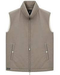 Tombolini - Logo-Plaque Zip-Up Gilet - Lyst