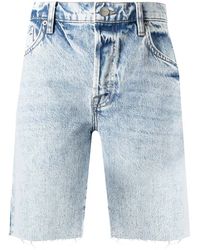 FRAME - Pantalones vaqueros cortos con efecto lavado - Lyst