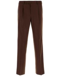PT Torino - Pleated Wool Trousers - Lyst