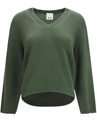 Allude - V-Neck Cashmere Sweater - Lyst