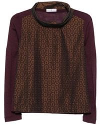 Whyci - High-Neck Long-Sleeve T-Shirt - Lyst