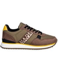 Napapijri - Cosmos Logo-Print Panelled Sneakers - Lyst