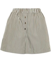 Claudie Pierlot - High-waisted Striped Short Shorts - Lyst