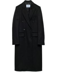 Prada - Peak-Lapels Coat - Lyst